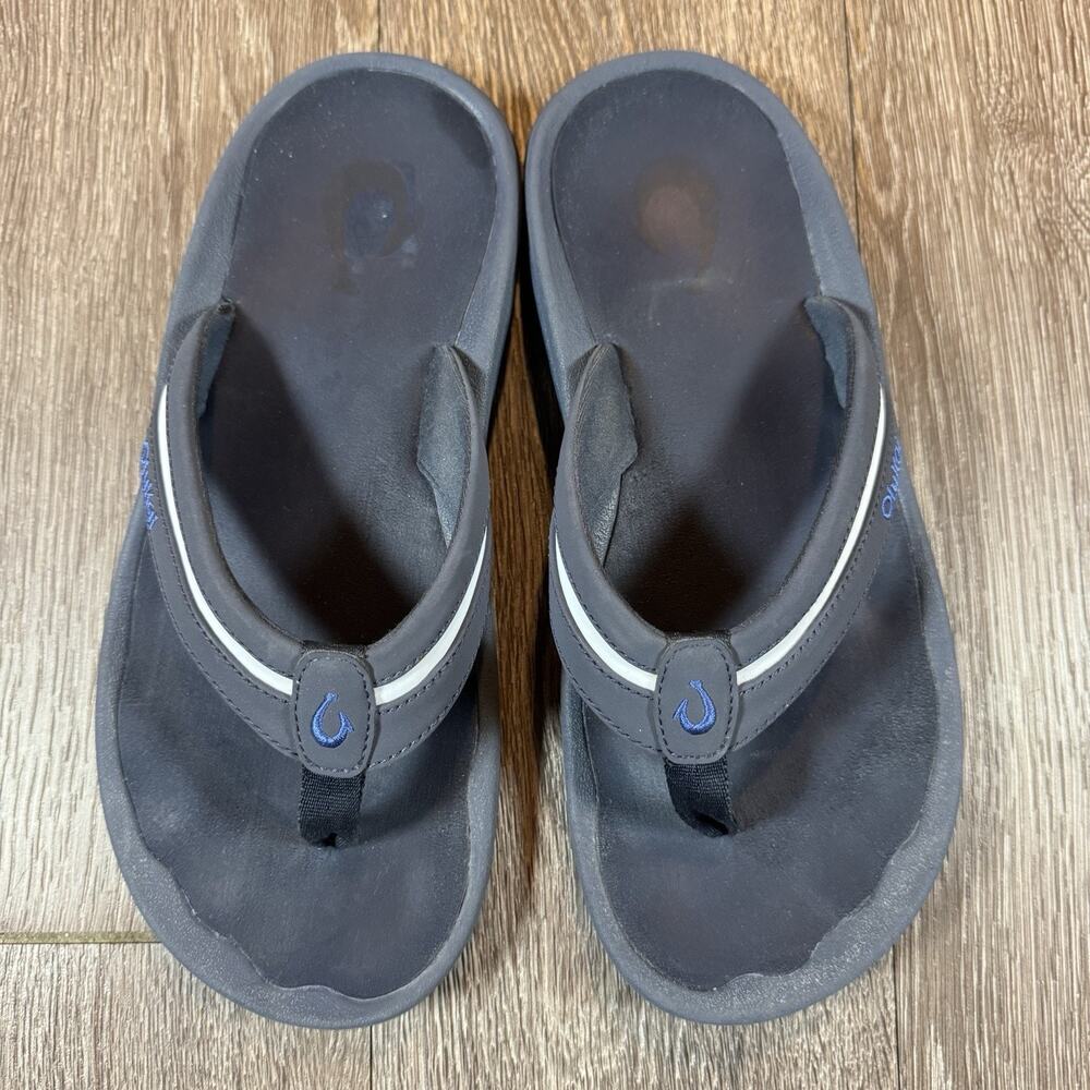 OluKai Ohana Palua Mens Size 9 Thong Flip Flop Casual Comfort Sandals